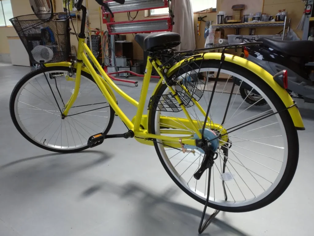 自転車の塗装